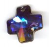 1 20mm Heliotrope Swarovski Cross (6866)